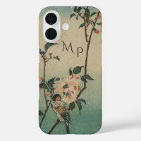 Vintage Bird and Blossom Illustration Art