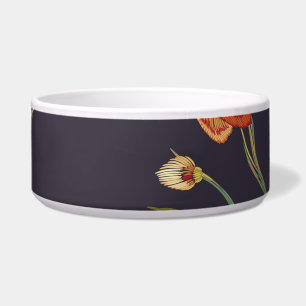 Vintage Bird, Butterfly, Embroidery Watercolor.