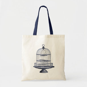 Vintage Bird Cage Tote Bag