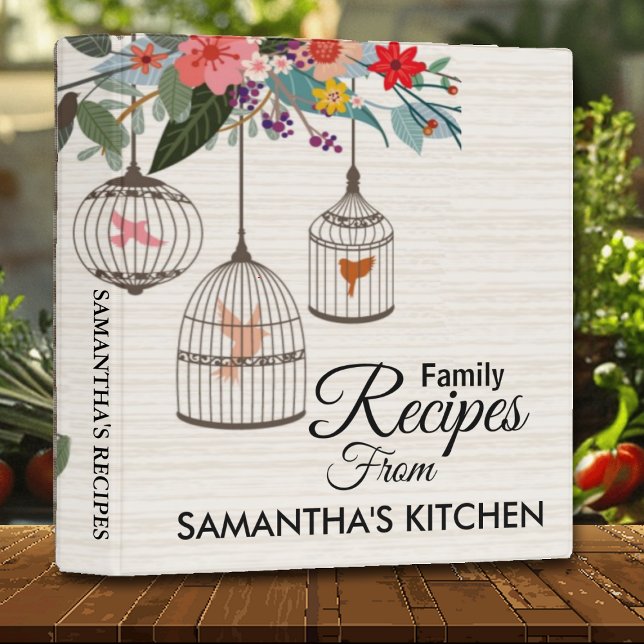 Vintage Bird Cage Trio  Custom Recipe Binder (Creator Uploaded)