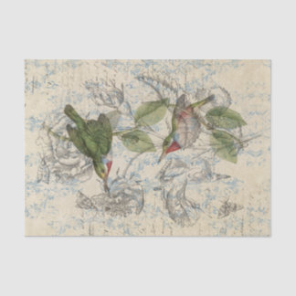 Vintage Bird Collage Tissue Paper
