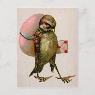 Vintage Bird Easter Postcard