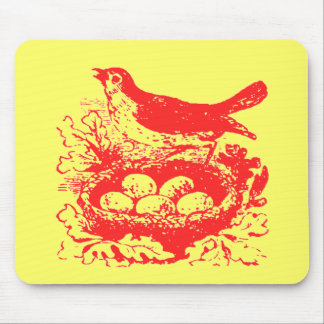 Vintage Bird Eggs & Nest Mouse Pad