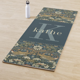 Vintage Bird & Floral William Morris Yoga Mat