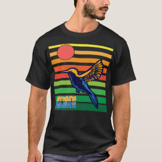 Vintage Bird Illustration Hummingbird Art T-Shirt