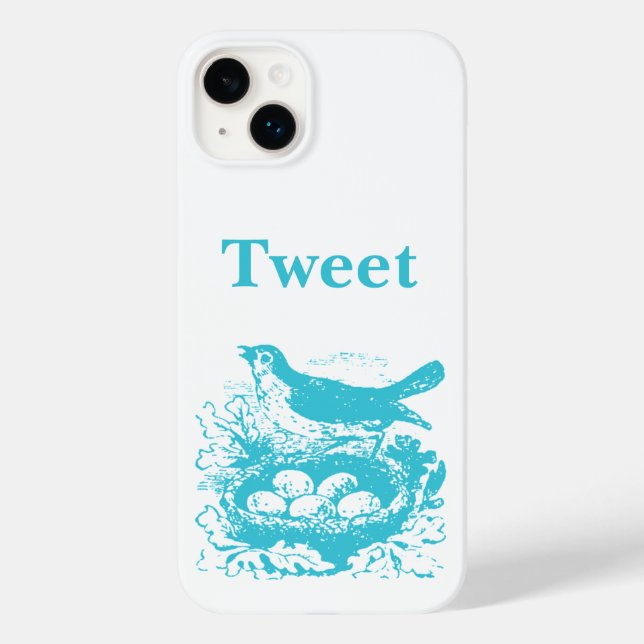 Vintage Bird Nest & Eggs  Case-Mate iPhone Case (Back)