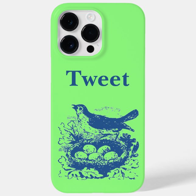 Vintage Bird Nest & Eggs  Case-Mate iPhone Case (Back)