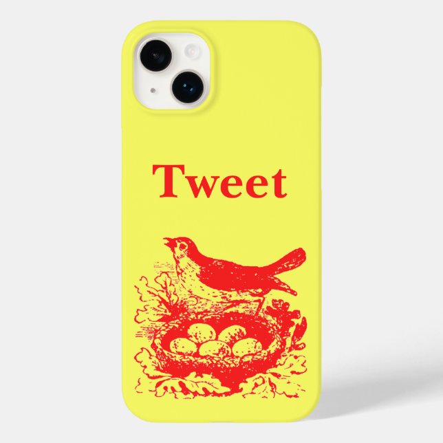 Vintage Bird Nest & Eggs Case-Mate iPhone Case (Back)