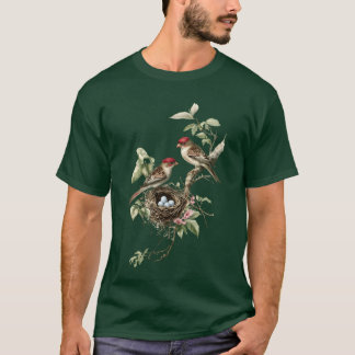 Vintage Bird Nest Illustration gift T-Shirt