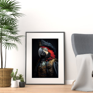 Vintage Bird Parrot Pirate Decoupage Tissue Paper