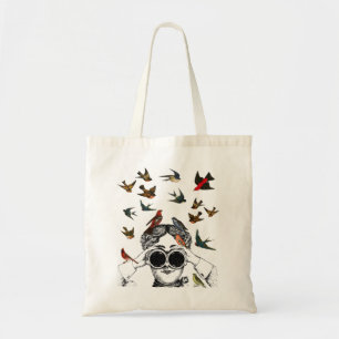 vintage bird watching gifts for twitchers, tote bag