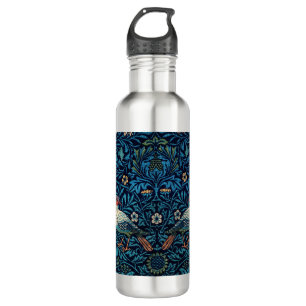 Vintage bird William Morris floral Birds art  710 Ml Water Bottle