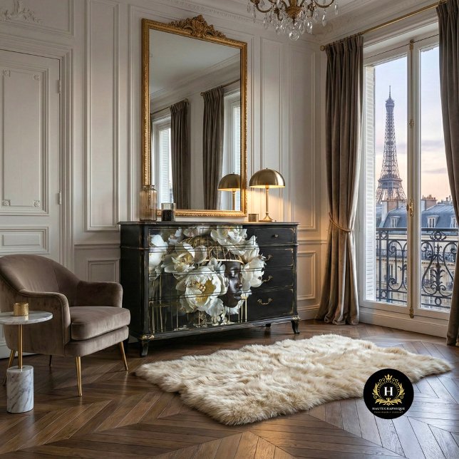 Vintage Birdcage Hat Floral Decoupage Tissue Paper (Creator Uploaded)