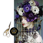 Vintage Birdcage Hat Floral Decoupage Tissue Paper<br><div class="desc">Vintage Birdcage Hat with floral arrangement</div>