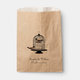 Vintage Birdcage Wedding Favour Bag
