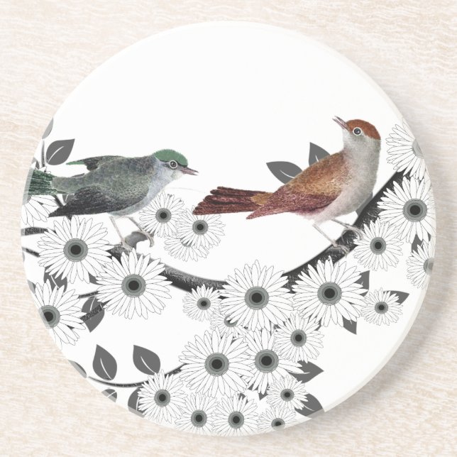 Vintage Birds Coasters (Front)