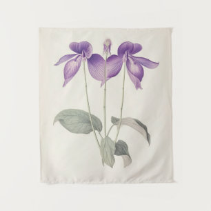 Vintage Birds Foot Violet Botanical Print Flowers Tapestry