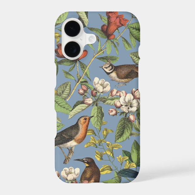 Vintage Bird's Garden Botanical Illustration (Verso)