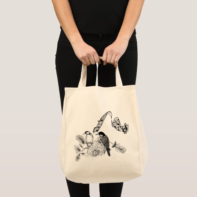 Vintage Birds Tote Bag (Front (Product))