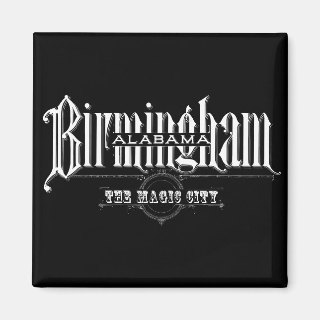 Vintage Birmingham, AL Magnet (Front)