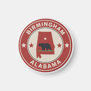 Vintage Birmingham, Alabama gifts Magnet