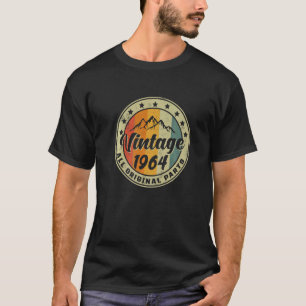 Vintage Birthday 1964 All Original Parts Women Men T-Shirt