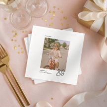 Vintage Birthday Any Age Personalized Photo