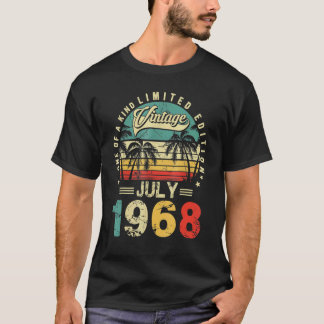 Vintage Birthday Awesome Since July 1968 T-Shirt