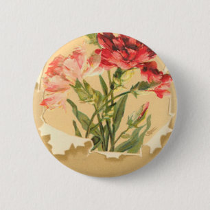 Vintage Birthday Card 2 Inch Round Button