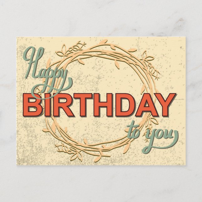 Vintage Birthday Card #5 (Front)