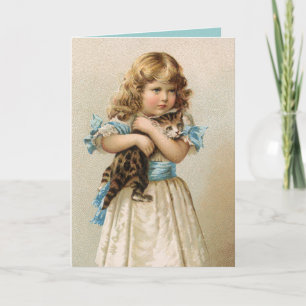 Vintage Birthday Card for a Girl