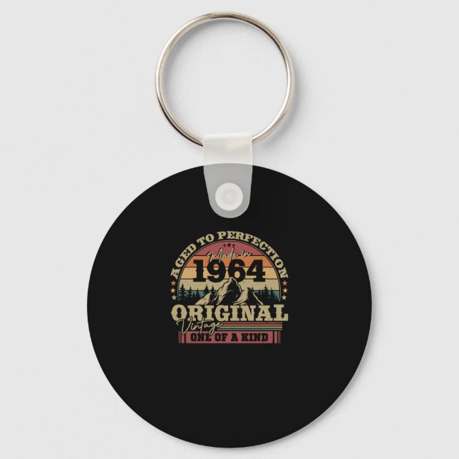 Vintage Birthday Gift 1964 Keychain (Front)