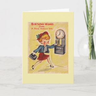 Vintage Birthday Greeting Card