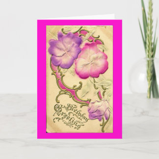 Vintage Birthday Greeting Card