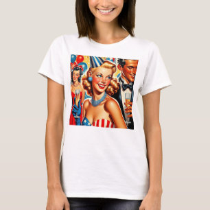 Vintage Birthday Illustration T-Shirt