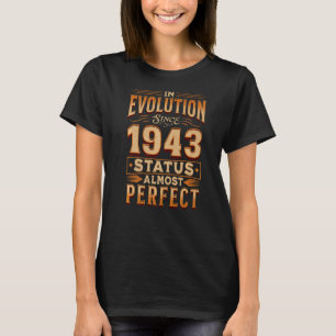 Vintage Birthday Legends Were Born In 1943 Built I T-Shirt