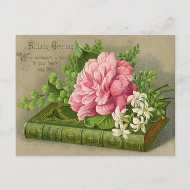 Vintage Birthday Postcard (Front)