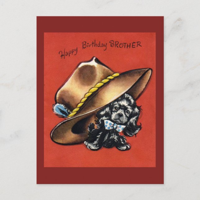 Vintage Birthday Postcard (Front)