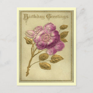 Vintage Birthday Postcard
