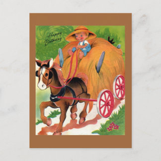 Vintage Birthday Postcard