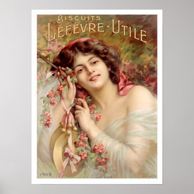 Vintage Biscuit Advertisement Poster (Front)