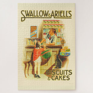 Vintage Biscuit Advertising Poster Jigsaw Puzzle