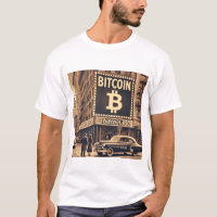 Vintage Bitcoin BTC Advertisement Crypto Design