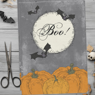 Vintage Black and Orange Halloween Tissue Paper