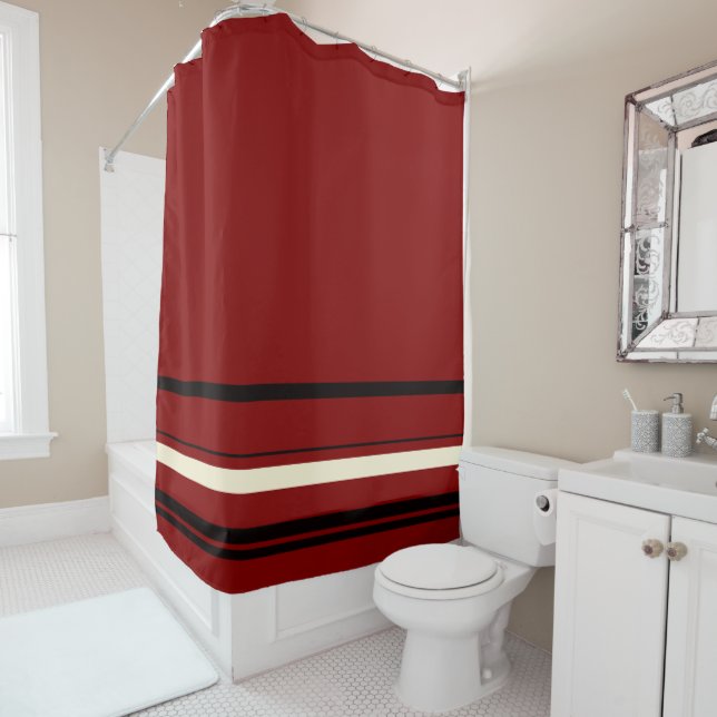 Vintage black and red stripes  (In Situ)