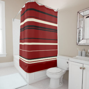 Vintage black and red stripes