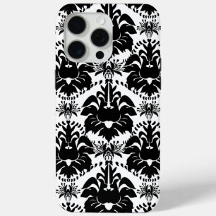 Vintage Black and White Damask iPhone 15 Pro Max Case
