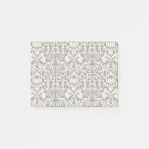 Vintage Black and White Damask Lace Brocade Post-it Notes