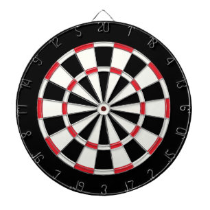 Vintage Black And White Dartboard