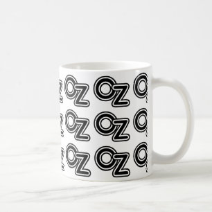 Vintage Black and White Wizard of Oz Fairy Tale Coffee Mug